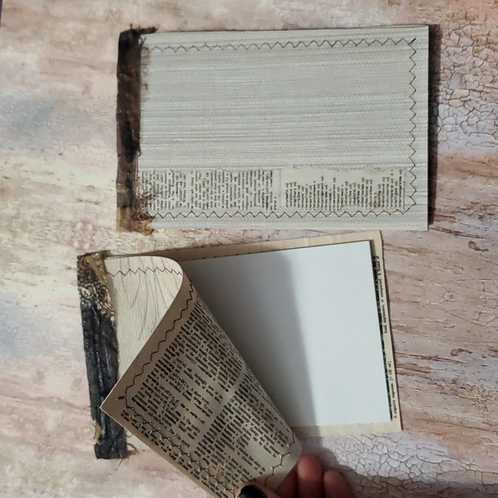 😀 HAND CRAFTED altered book junk journal, card holder vintage - Picture 11 of 17